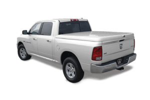 grey dodge ram 1500 with Jason Hugger tonneau cover